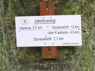 Foto vom Weg von Harburg nach Donauwörth