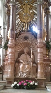 Foto vom heiligen Willibald im Dom zu Eichstätt