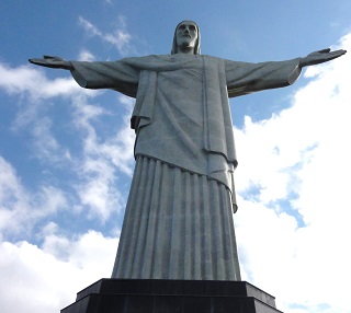 Foto der Christusstatue in Rio